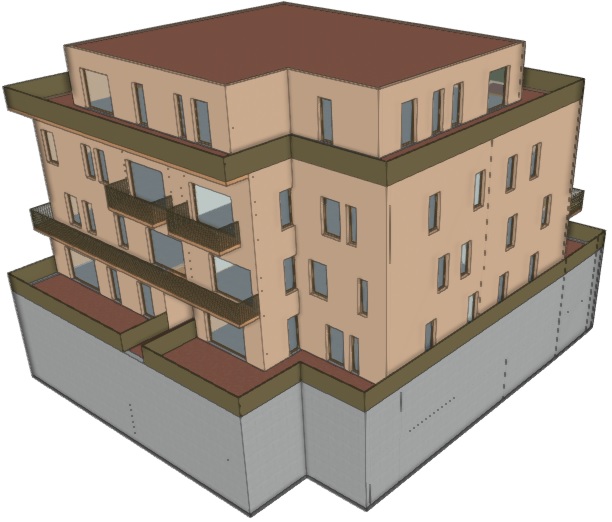 Alzado noroeste y noreste