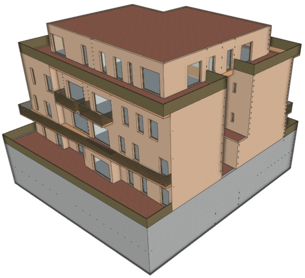 Alzado suroeste y sureste
